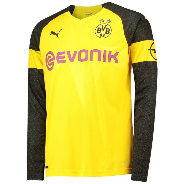 Camiseta Borussia Dortmund Primera ML 2018-2019 Amarillo